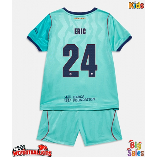 Barcelona Eric Garcia #24 Replica Third Stadium Kit for Kids 2026-27 Short Sleeve (+ pants)